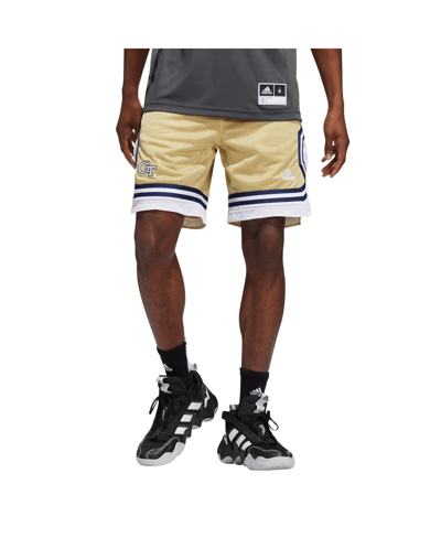 Shop Adidas Originals Men's Adidas Gold Georgia Tech Yellow Jackets Swingman Aeroready Basketball Shorts