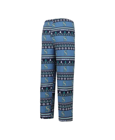 Concepts Sport Men's  Navy Seattle Mariners Knit Ugly Sweater Long Sleeve Top And Pants Set In Navy