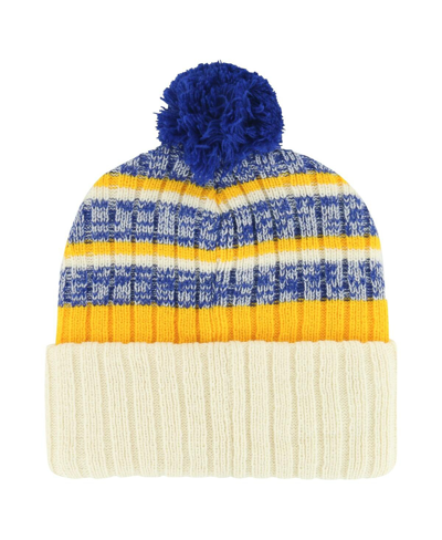 47 Brand Men's ' Cream Buffalo Sabres Tavern Cuffed Knit Hat With Pom In Cream