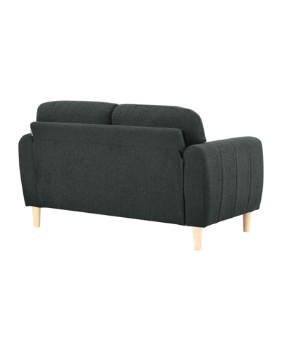 Serta Gorm 58" Fabric Loveseat In Charcoal