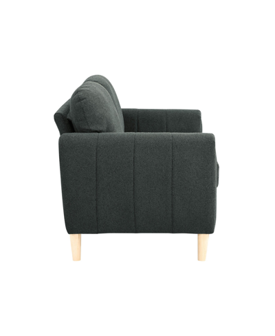 Serta Gorm 58" Fabric Loveseat In Charcoal