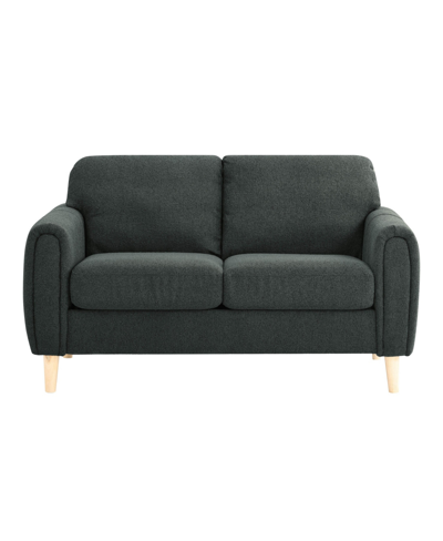 Serta Gorm 58" Fabric Loveseat In Charcoal