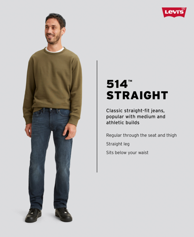 Shop Levi's Men's 514 Flex Straight-fit Jeans In Native Cali Stretch
