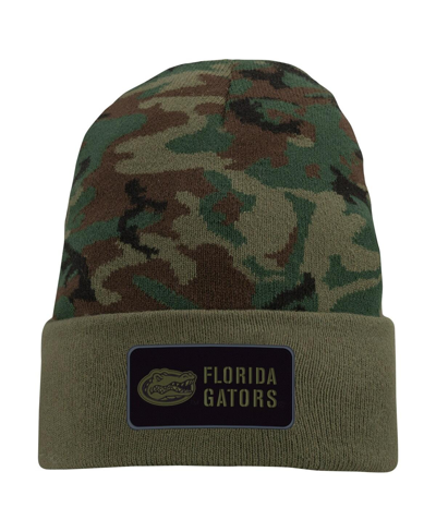Shop Nike Men's  Camo Florida Gators Military-inspired Pack Cuffed Knit Hat