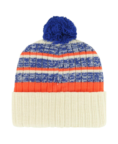 47 Brand Men's ' Cream New York Islanders Tavern Cuffed Knit Hat With Pom In Cream