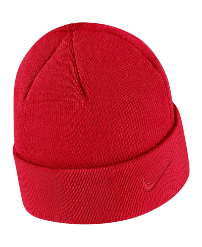 Shop Nike Men's  Red Georgia Bulldogs Tonal Cuffed Knit Hat