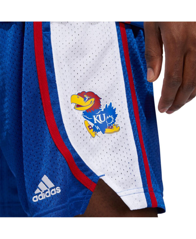 Shop Adidas Originals Men's Adidas Royal Kansas Jayhawks Swingman Aeroready Basketball Shorts