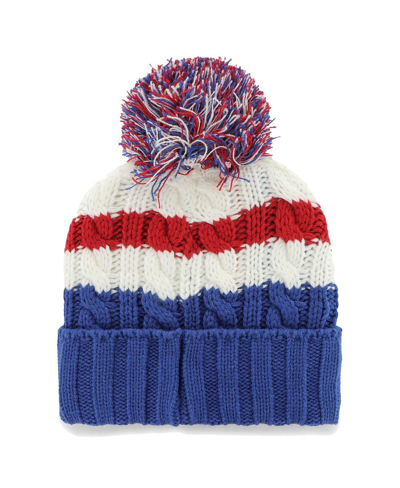 Shop 47 Brand Women's ' White New York Giants Ashfield Cuffed Knit Hat With Pom