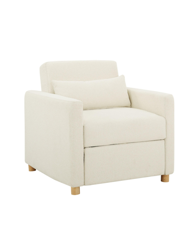 Shop Serta Ivar 36" Convertible Chair In Ivory