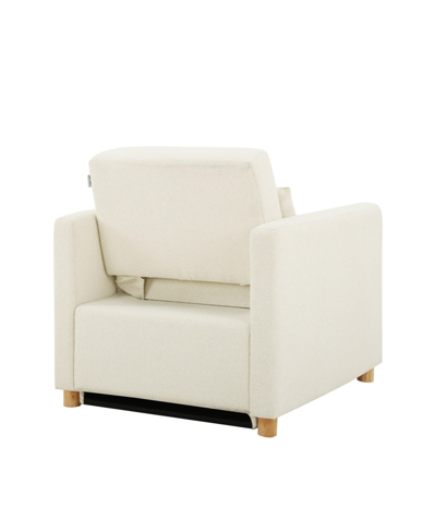 Serta Ivar 36" Convertible Chair In Ivory