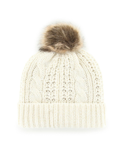 Shop 47 Brand Women's ' Cream Washington Commanders Meeko Cuffed Knit Hat With Pom