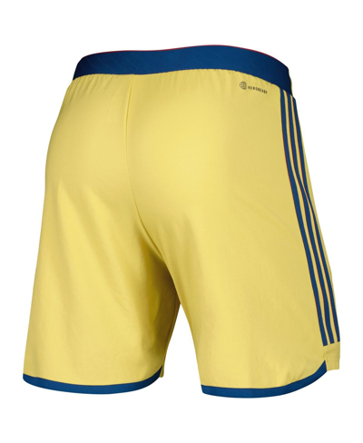 Shop Adidas Originals Men's Adidas Gold Real Salt Lake 2023 Away Aeroready Authentic Shorts