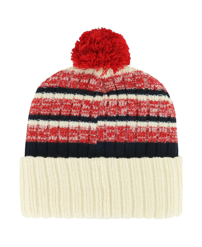 47 Brand Men's ' Cream Washington Capitals Tavern Cuffed Knit Hat With Pom In Cream