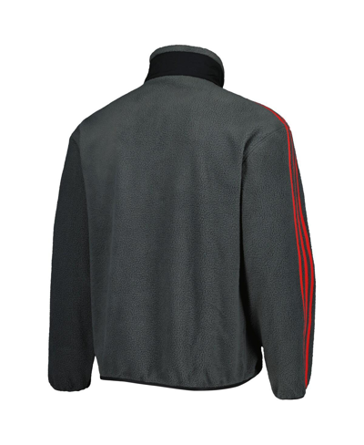 Shop Adidas Originals Men's Adidas Gray Bayern Munich Lifestyler Fleece Full-zip Jacket