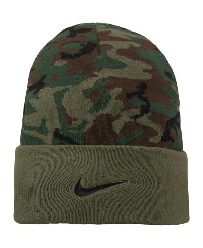 Shop Nike Men's  Camo Florida State Seminoles Military-inspired Pack Cuffed Knit Hat