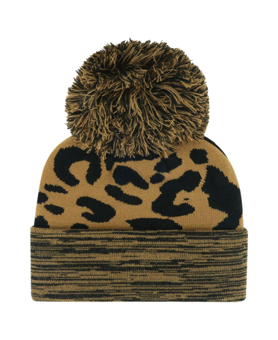 Shop 47 Brand Women's ' Brown Denver Broncos Rosette Cuffed Knit Hat With Pom