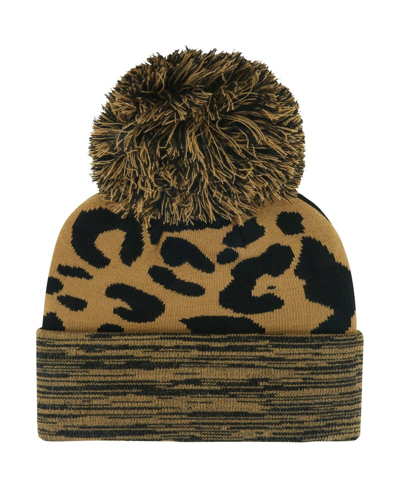 Shop 47 Brand Women's ' Brown Iowa Hawkeyes Rosette Cuffed Knit Hat With Pom