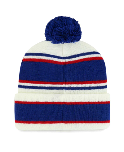 Shop 47 Brand Youth Boys And Girls ' White New York Giants Stripling Cuffed Knit Hat With Pom