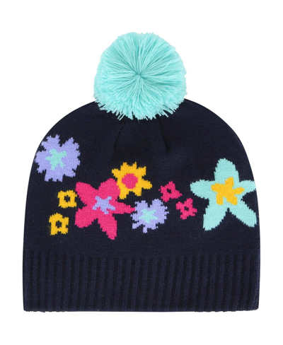 47 Brand Big Girls Navy Toronto Blue Jays Buttercup With Pom Knit Beanie Hat In Navy