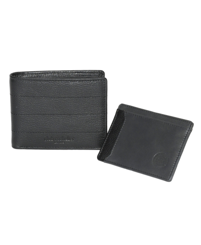 Shop Club Rochelier Men's Billfold Wallet With Removable Card Holder In Black