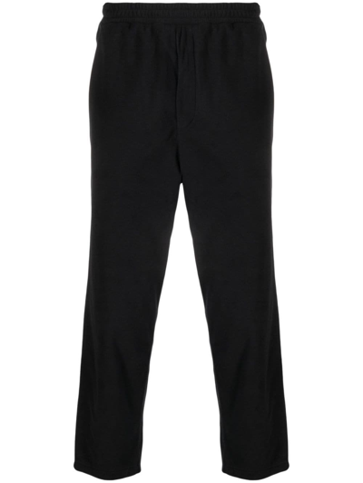 Shop Snow Peak Micro Fleece Trousers Men Black In Polyester