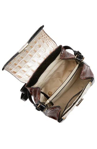 Shop Brahmin Margo Snake Embossed Leather Crossbody Bag In Contour