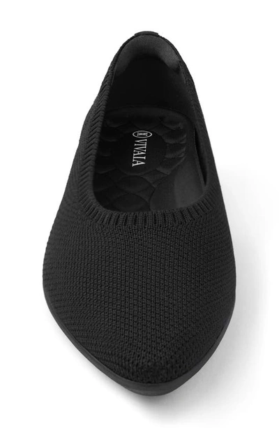 Shop Vivaia Aria Walker Pointed Toe Flat In Black
