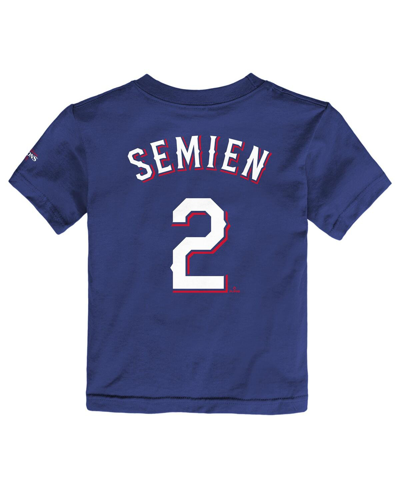 Nike Toddler Boys And Girls  Marcus Semien Royal Texas Rangers 2023 World Series Champions Name And N In Royal