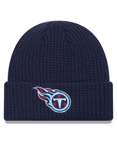 New Era Navy Tennessee Titans Prime Cuffed Knit Hat In Navy