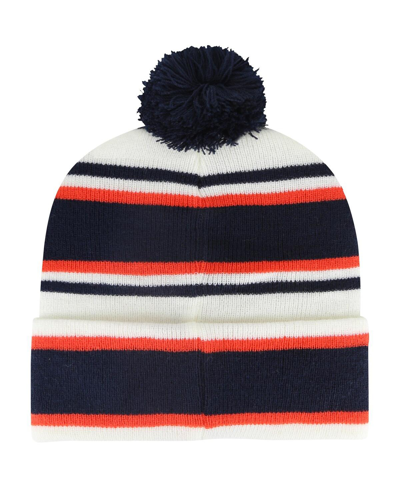 47 Brand Youth Boys And Girls ' White Auburn Tigers Stripling Cuffed Knit Hat With Pom In White
