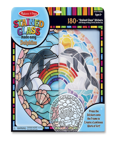 Shop Melissa & Doug Stained Glass Made Easy Craft Kit: Dolphins In Multi