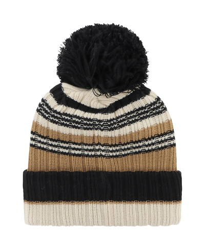 47 Brand Women's ' Khaki Michigan State Spartans Barista Cuffed Knit Hat With Pom In Khaki