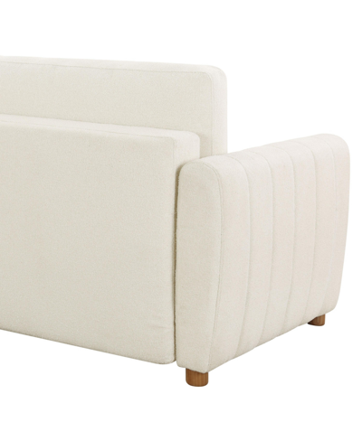 Serta Sif 92" Convertible Sofa In Ivory