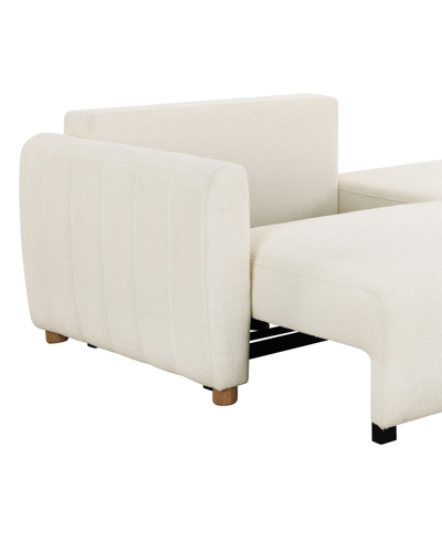 Serta Sif 92" Convertible Sofa In Ivory
