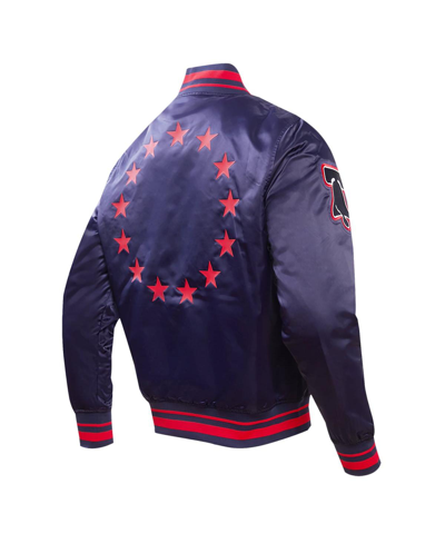 Pro Standard Men's  Navy Philadelphia 76ers 2023/24 City Edition Satin Full-snap Jacket In Navy