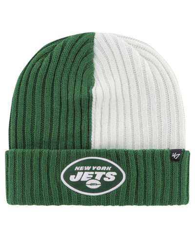 Shop 47 Brand Men's ' Green New York Jets Fracture Cuffed Knit Hat