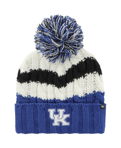 Shop 47 Brand Women's ' White Kentucky Wildcats Ashfield Cuffed Knit Hat With Pom
