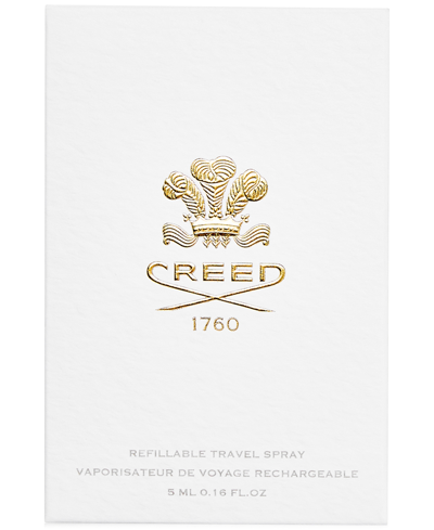 Shop Creed Leather Refillable Travel Atomizer Grey, 0.16 Oz. In No Color