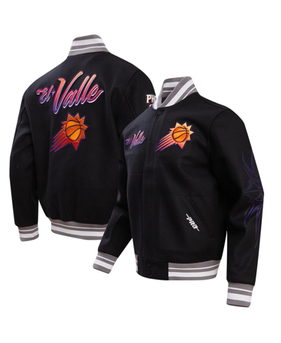 Shop Pro Standard Men's  Black Phoenix Suns 2023/24 City Edition Full-zip Varsity Jacket