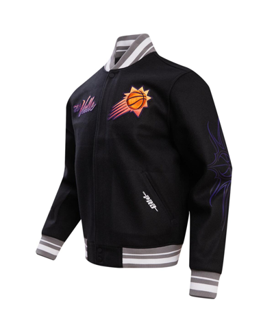 Pro Standard Men's  Black Phoenix Suns 2023/24 City Edition Full-zip Varsity Jacket In Black