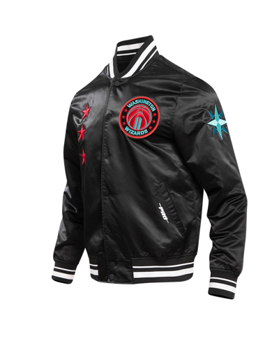Pro Standard Men's  Black Washington Wizards 2023/24 City Edition Satin Full-snap Jacket In Black