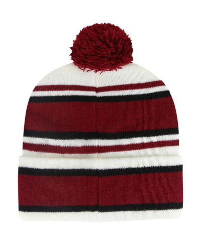 Shop 47 Brand Youth Boys And Girls ' White Alabama Crimson Tide Stripling Cuffed Knit Hat With Pom