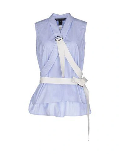 Shop Marc By Marc Jacobs Blouses In Sky Blue