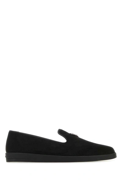 Shop Prada Slippers In Black