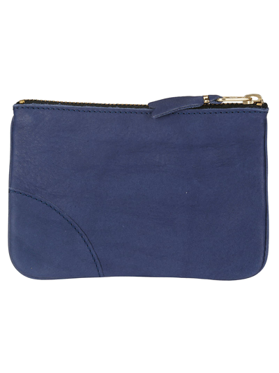 Comme Des Garçons Washed Wallet In Navy