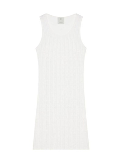 Shop Givenchy Women's Tank Top Dress In 4g Toweling In White