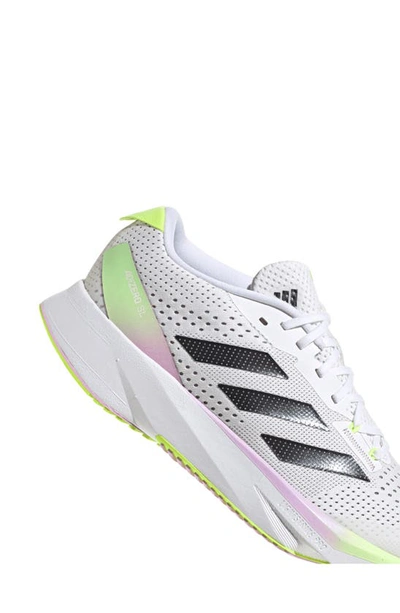 Shop Adidas Originals Adizero Sl Running Shoe In White/ Black/ Bliss Lilac