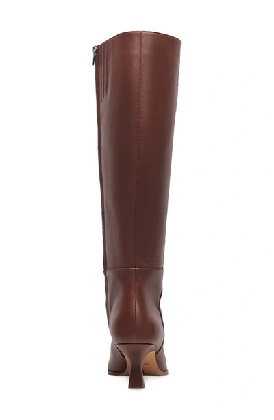 Shop Dolce Vita Auggie Pointed Toe Knee High Boot In Chocolate Dritan Leather