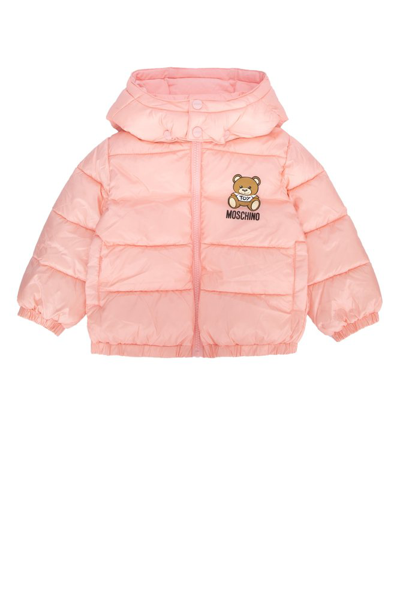 Shop Moschino Kids Teddy Bear In Pink
