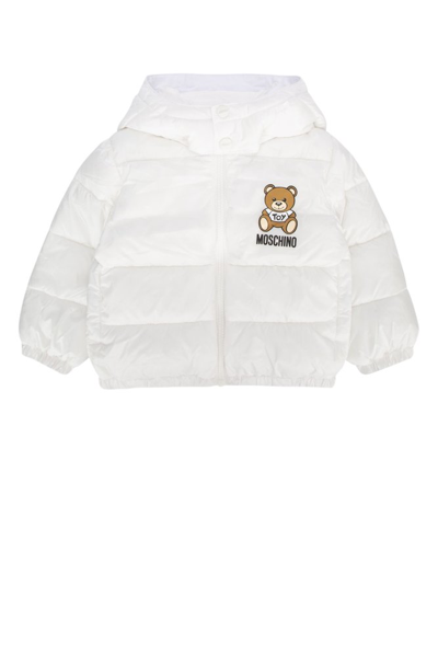 Shop Moschino Kids Teddy Bear In White